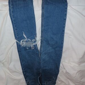Abercrombie & Fitch Ultra High Rise Blue Jeans